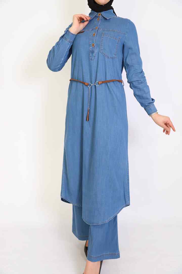 61033 تونك جينز ف ازرار 38-48 DOQ