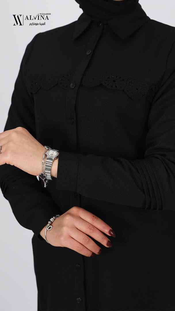 2553013  تونيك اسود دانتيل (46 -38 ) HIS