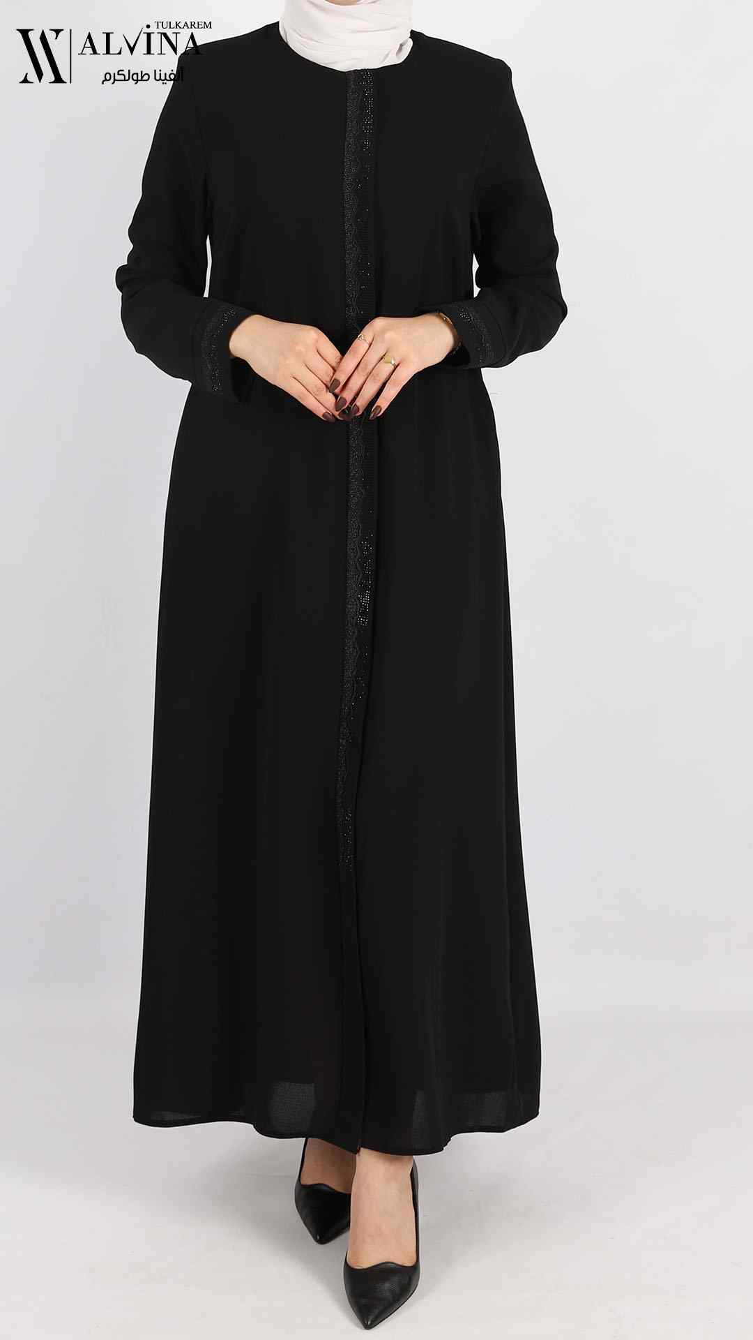 258208 عباءة اسود (58-44) SAR